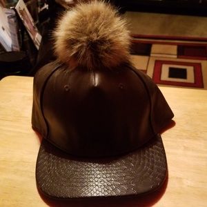 Leather cap